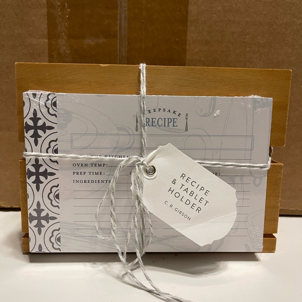 Recipe and tablet holder set